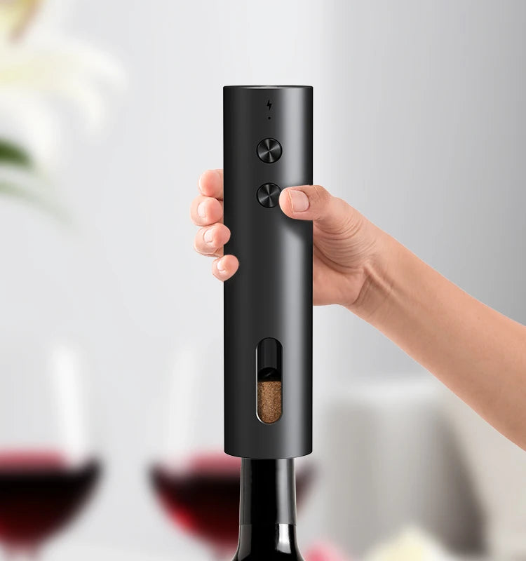Electric Wine Opener Gift Set – Rechargeable, with Aerator & Stopper