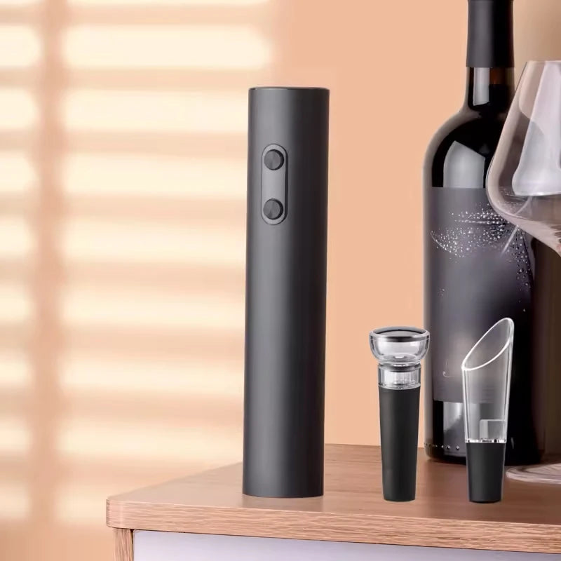 Electric Wine Opener Gift Set – Rechargeable, with Aerator & Stopper