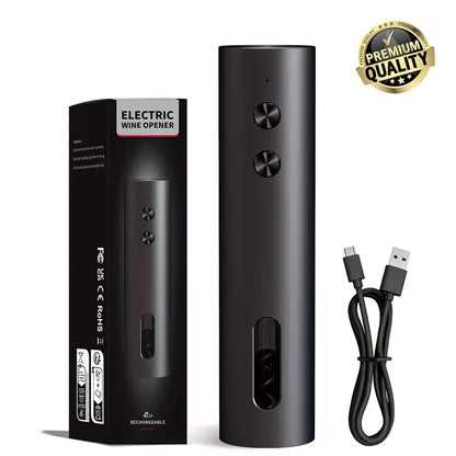 Electric Wine Opener Gift Set – Rechargeable, with Aerator & Stopper